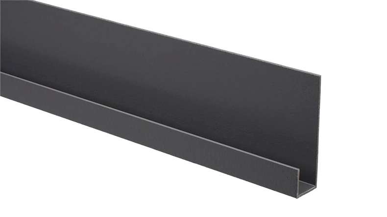 Trespa Proface profilé d'extrémité - Slate Ebony 3000 mm