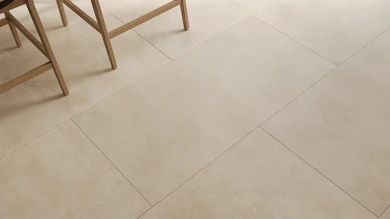 planeo Vinyle à clic rigide - Luna Beige XXL Carreau | Isolation phonique intégrée (DF-KF-994-030)
