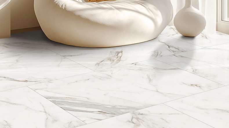 Gerflor vinyle à coller - Creation 55 White Marble