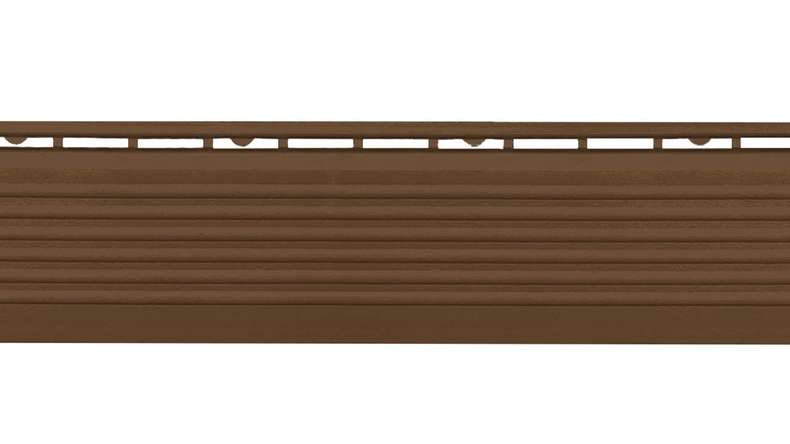 planeo partie latérale pour carreaux de terrasse à clipser 30 x 30 cm - marron avec stylo