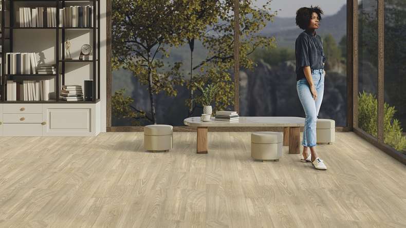 Revêtement Gerflor CV - TEXLINE Nature 2387 Woodring Clear