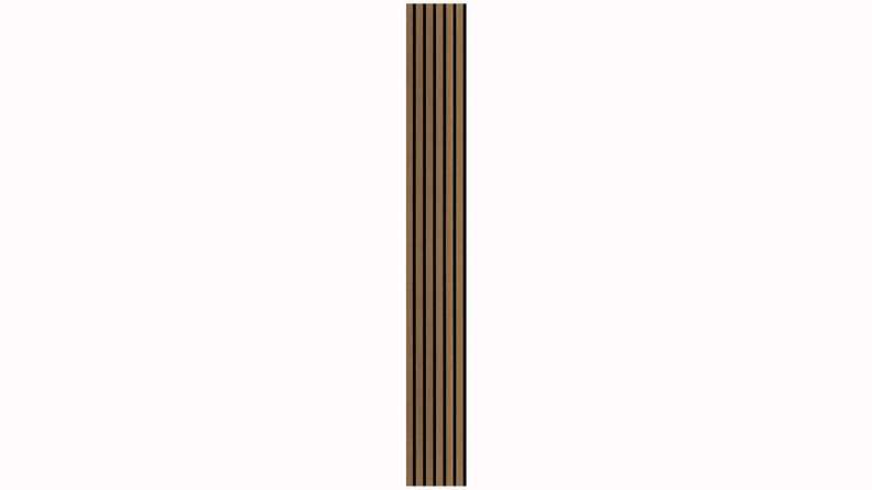 Skaben Panneau acoustique SilentWall Comfort Light - Chêne rustique - 250 x 30 cm