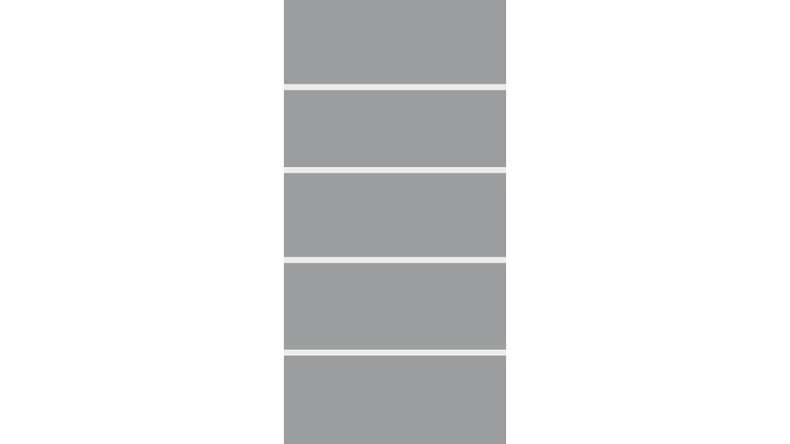 planeo Gardence Flair - Brise vue Verre Vertical Bande de bloc 90 x 180 cm