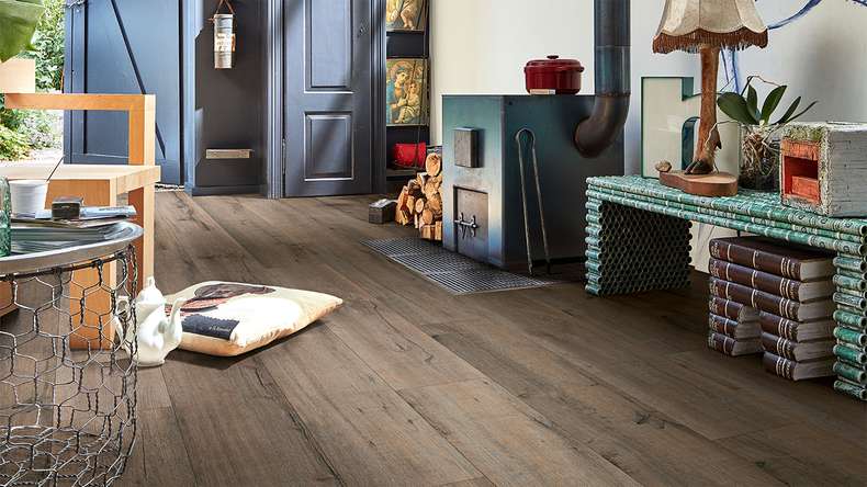 Sol design MEISTER MeisterDesign. next DD 500 S - 06986 Chêne vieux bois gris argile | Isolation phonique intégrée (400054-1287220-06986)