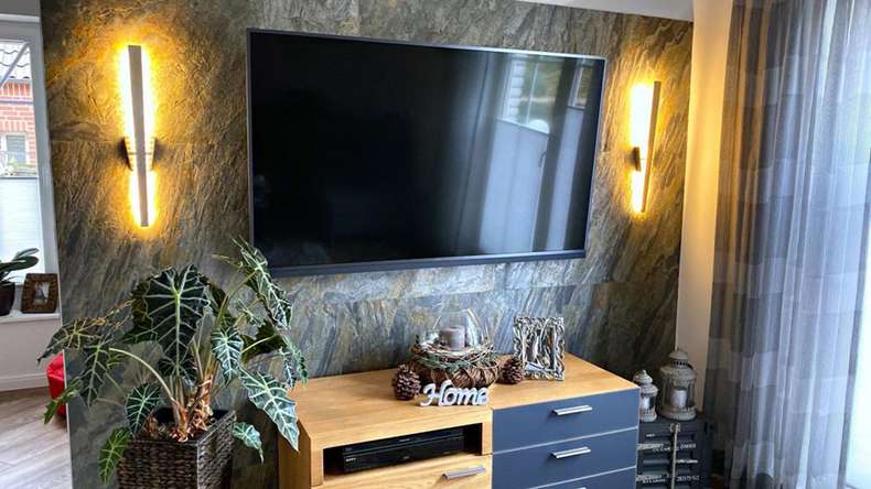 planeo EVOLITH Slate&Stone - Revêtement mural en pierre naturelle Oxide Wood 1220 x 610 mm