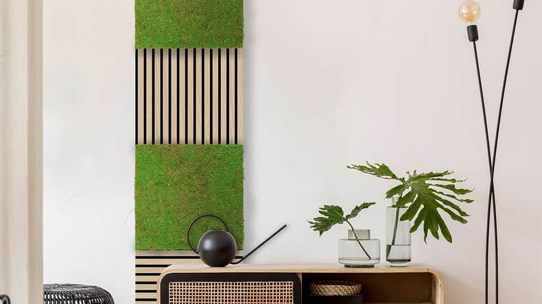 planeo Panneau acoustique - MixWall Timber Touch Flare Oak 52 x 52 cm | Placage en bois véritable (PLMW-00011A)