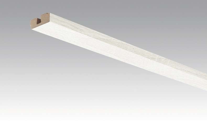 Plinthes MEISTER garnitures de plafond chêne blanc opaque 4069 - 2380 x 40 x 15 mm