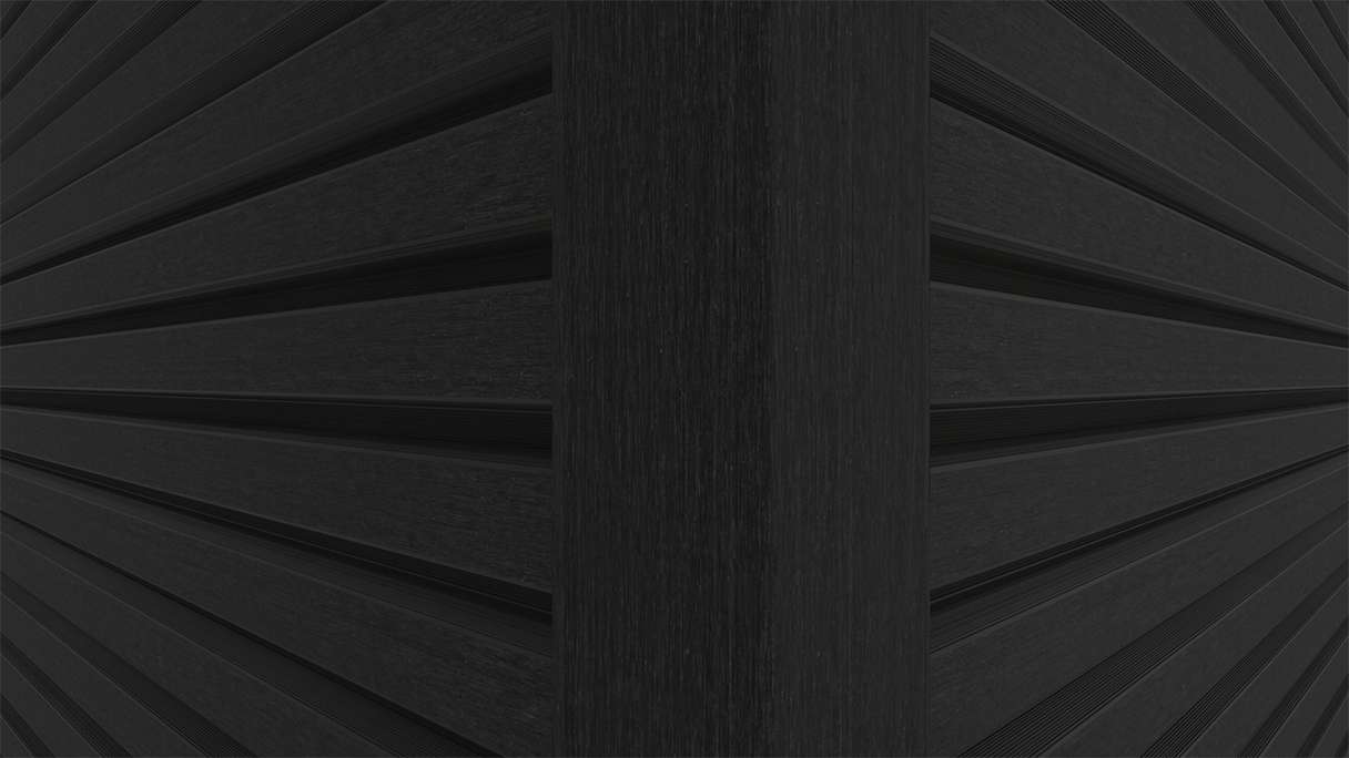 planeo LINEA - Profilé d'angle extérieur en aluminium CoEx noir 3000 x 66 x 66 mm
