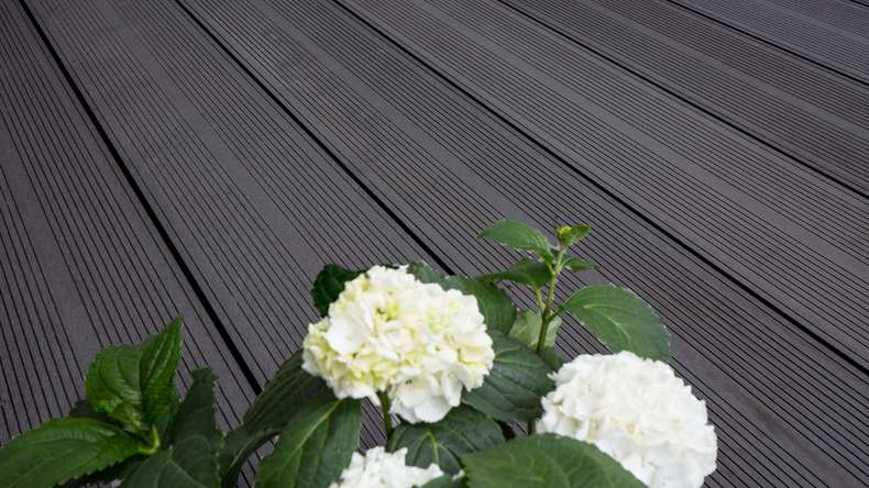 planeo TitanWood - XL lame creuse 4m gris foncé