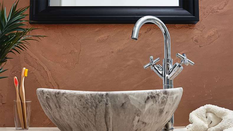 planeo EVOLITH Slate&Stone - revêtement mural en pierre naturelle Ross Clay 1220 x 610 mm