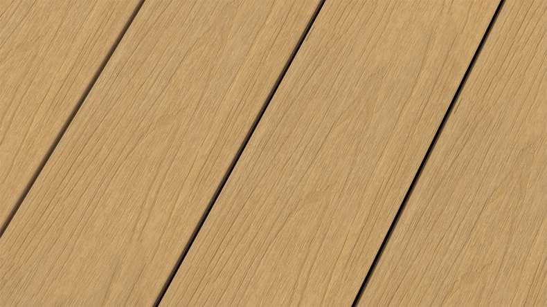 planeo WOODLine Nature - Lame de terrasse WPC CoEx enrobée chambre creuse - sable 3m structuré/lisse brossé