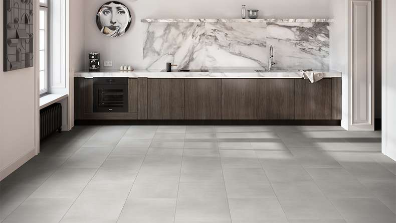 planeo Rigid Vinyl à clic - Toparia IXPE XL carreau ultra mat | Isolation phonique intégrée (MF-0011-IXPE)