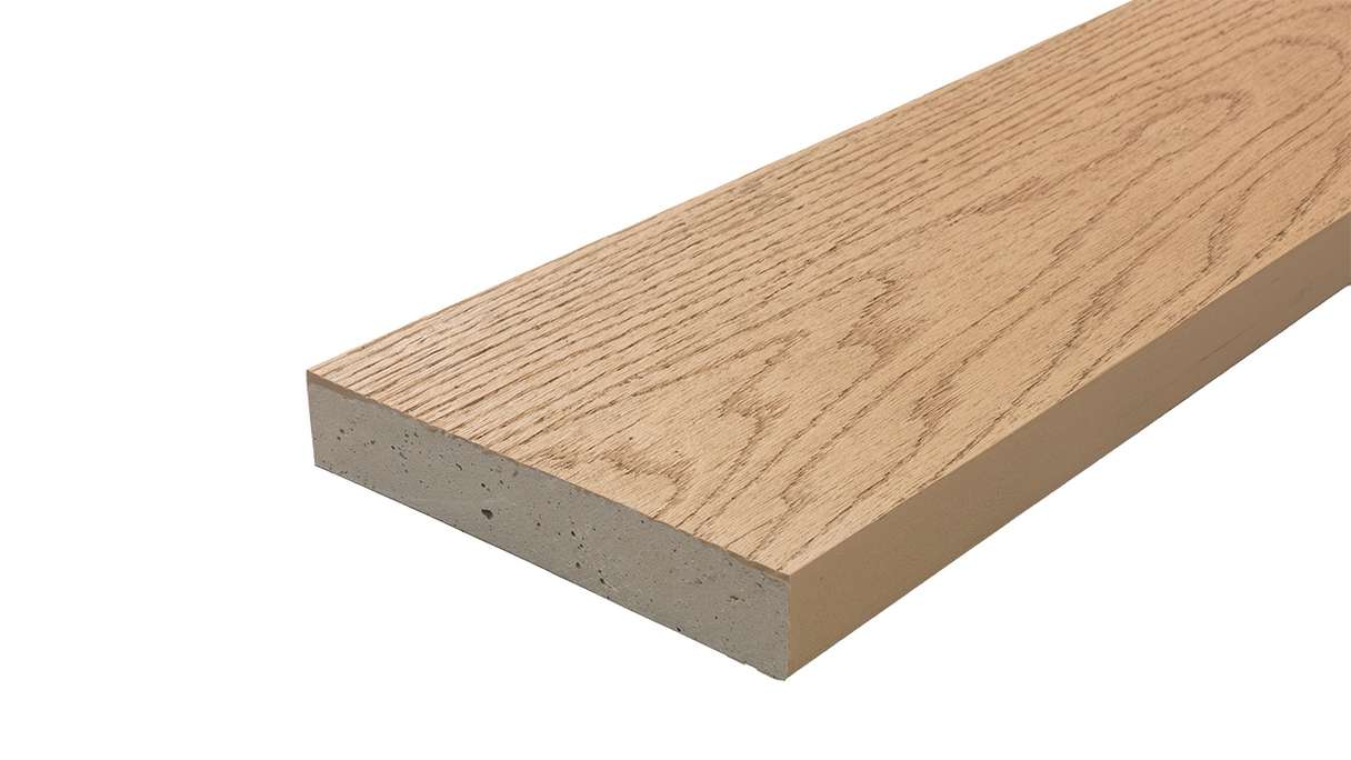 planeo Authoria PureBoard Plancher de terrasse massif - Light Natural Oak 3.6m structuré