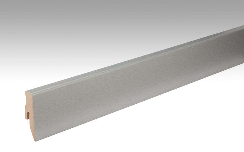 Plinthes MEISTER en acier inoxydable DF 063 - 2380 x 60 x 20 mm