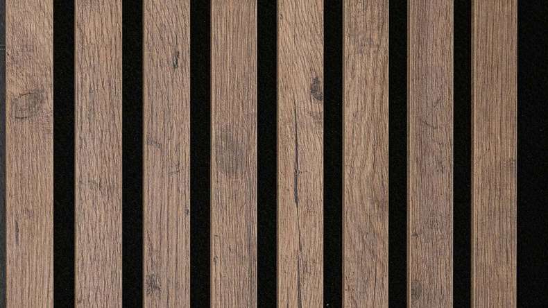 planeo Panneaux acoustiques - vieux chêne - 260 x 33 cm