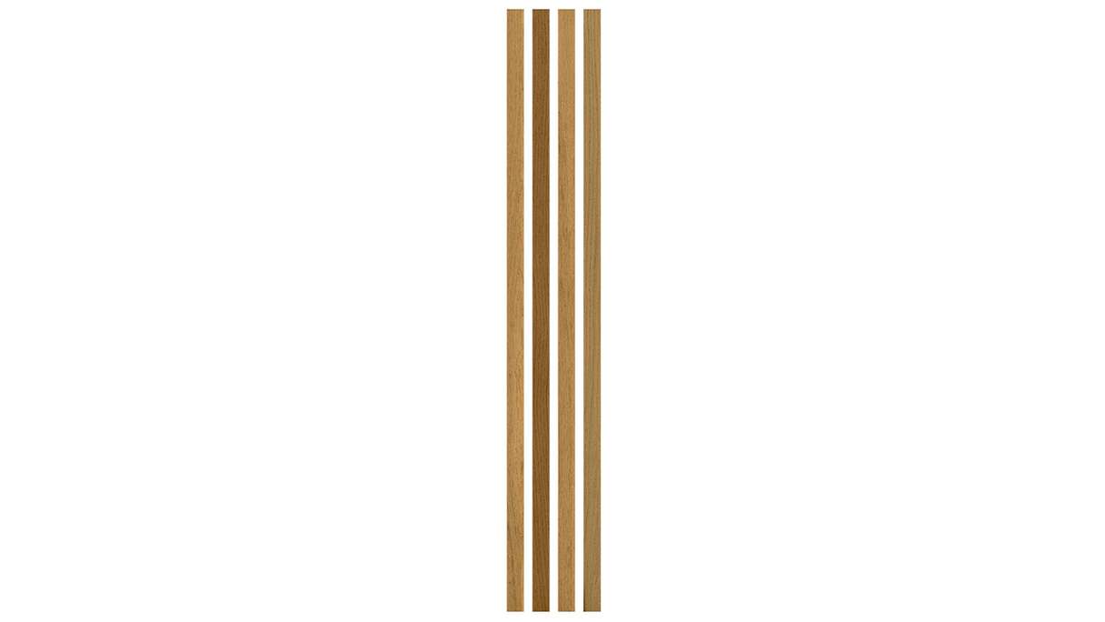 Skaben Panneau acoustique SilentWall Easy-Sticks - Chêne Rustique - 250 x 3,45 cm