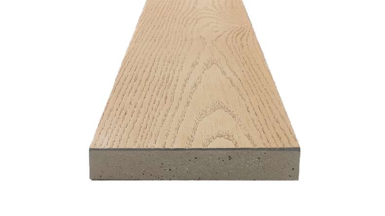 planeo Authoria PureBoard Lame de terrasse massive - Ashwood 3.6m structuré