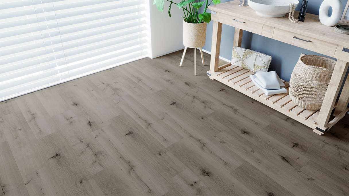 SKAVA rigide Sol PVC clipsable - Home Grey Oak | isolation phonique intégrée (LO-1090)