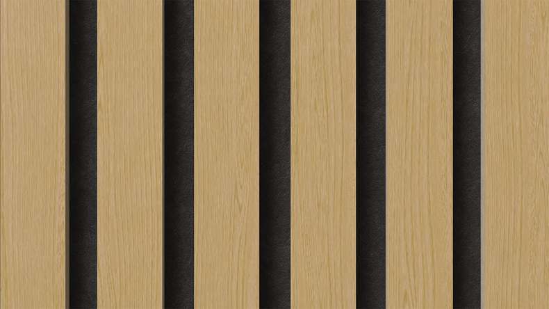 planeo Panneaux acoustiques - chêne naturel 2480 x 600x 21.5 mm | ignifugé