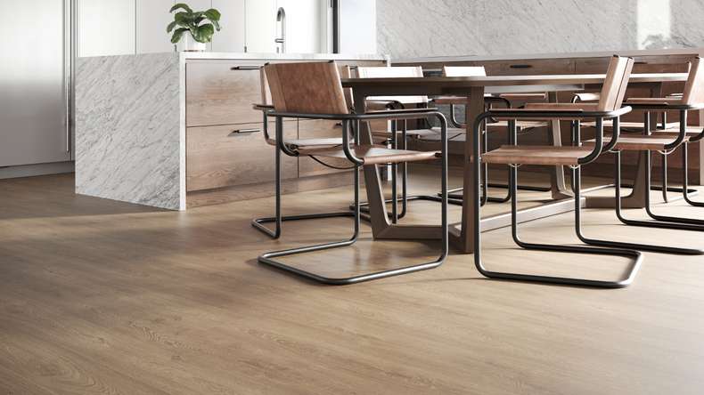 SKAVA rigide Sol PVC clipsable - Home Mud Oak | isolation phonique intégrée (LO-1110)