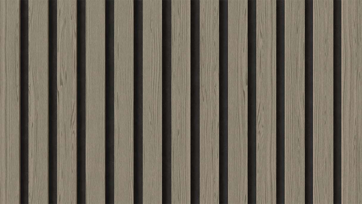 planeo Panneaux acoustiques - chêne gris 2480 x 600 x 21.5 mm | ignifugé