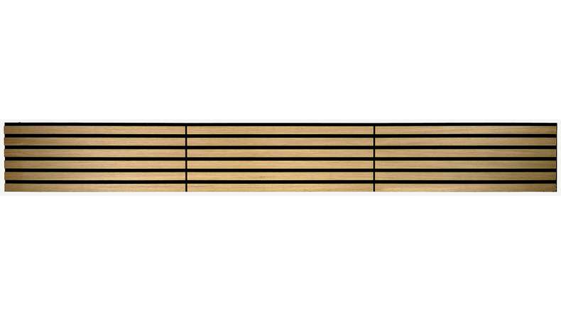 Skaben Panneau acoustique SilentWall Compact - Chêne brun clair - 244 x 30,5 cm