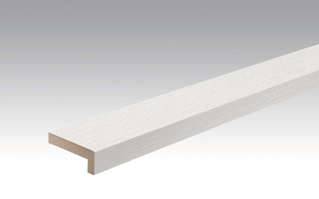 Plinthes MEISTER bandes de recouvrement d'angle Fineline blanc 4029 - 2380 x 60 x 22 mm
