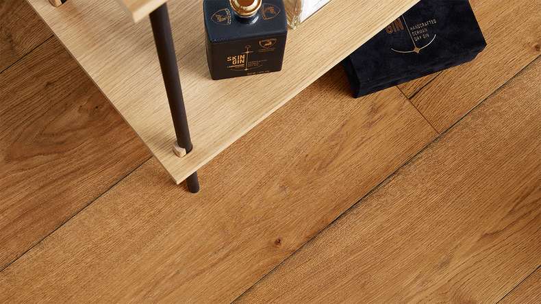MEISTER Lindura-plancher en bois HD 400 - 08911 Chêne authentique brun châtaigne huilé naturel 2200 x 270 x 11 mm (500213-2200270-08911)