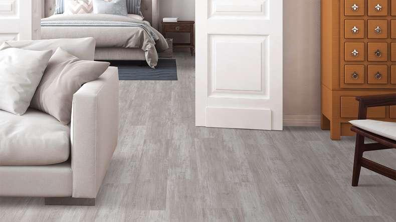 planeo Vinyle à clic rigide - FlexCore 55 Chêne glacier blanc | Isolation phonique intégrée (plfc-5167FS55)