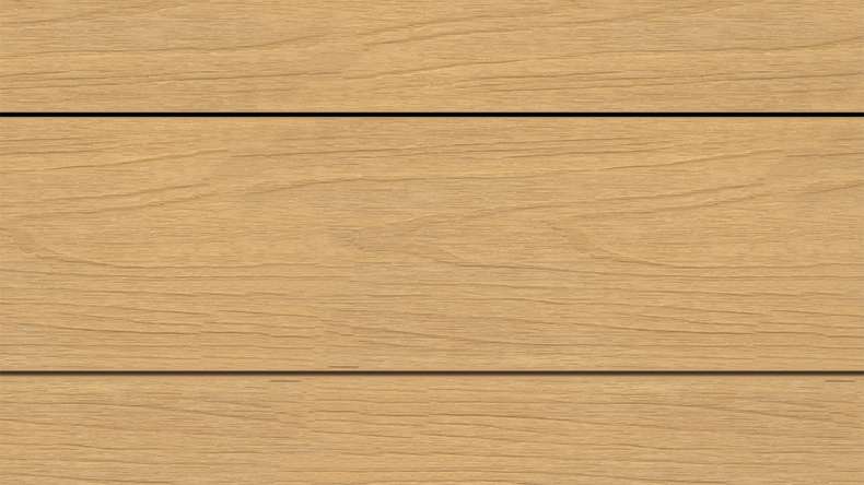 planeo WOODLine Nature - Lame de terrasse WPC CoEx enrobée chambre creuse - sable 3m structuré/lisse brossé
