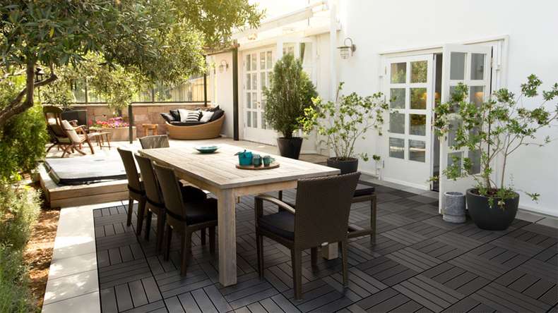 planeo carreau terrasse composite - anthracite 30x30 cm - 6 pcs.