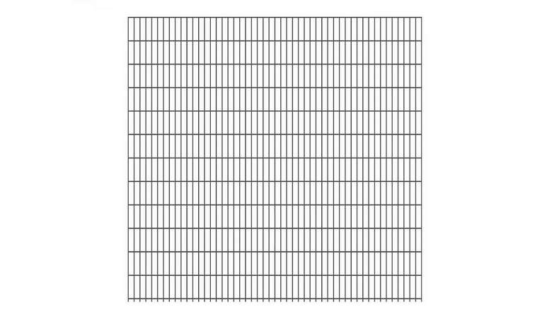 Panneau double fil léger 6/5/6 RAL 7016 anthracite Hauteur - 2430 x 2510 mm