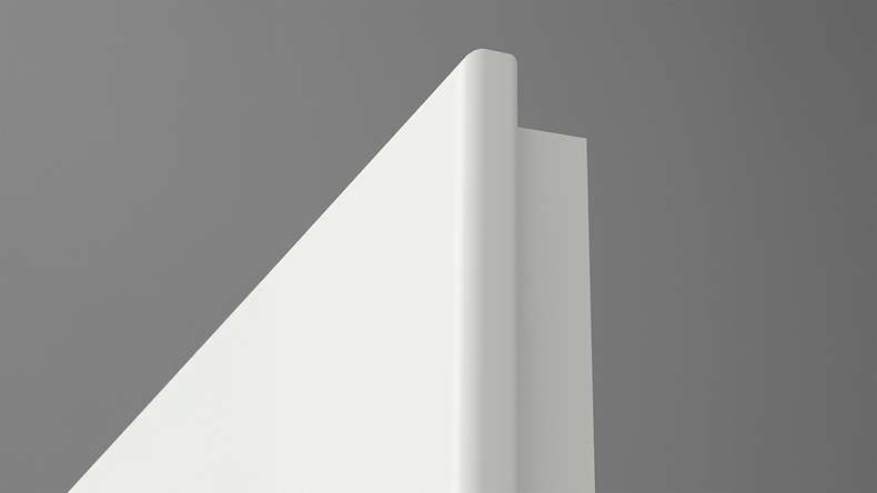 planeo Porte intérieure VELA Calma blanc 9010 chant arrondi | SMH - 2110 x 610|735|860|985 mm