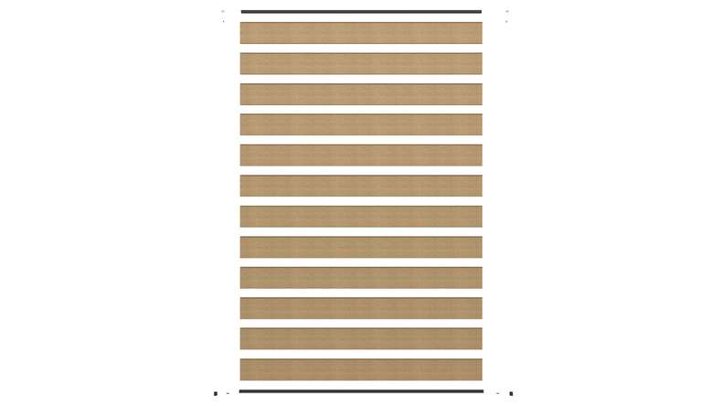 planeo INFINITY - Clôture à emboîter WPC CoEx sable 176 x 183 cm