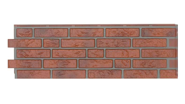 Zierer plaquettes de parement exterieur NB2 - 1130 x 359 mm en PRFV à flamme rouge