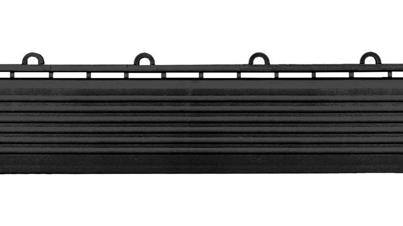 planeo partie latérale pour carreaux de terrasse à clipser 30 x 30 cm - noir avec oeillet