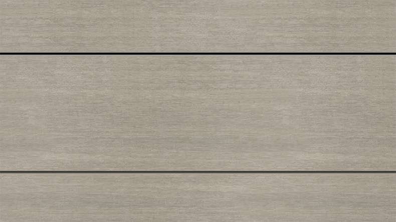 planeo WOODLine Nature - Lame de terrasse WPC CoEx enrobée chambre creuse - gris clair 3m structuré/lisse brossé