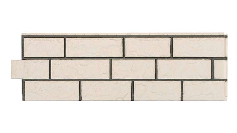 Zierer plaquettes de parement exterieur aspect pierre de carrière BS1 - 1140 x 359 mm blanc en PRV