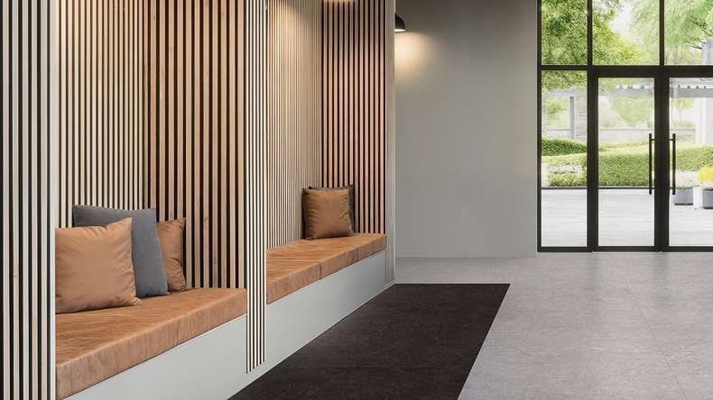 Gerflor Vinyle à clic Rigid - Création 70 Clic Marble Black | Aspect authentique (61291722)
