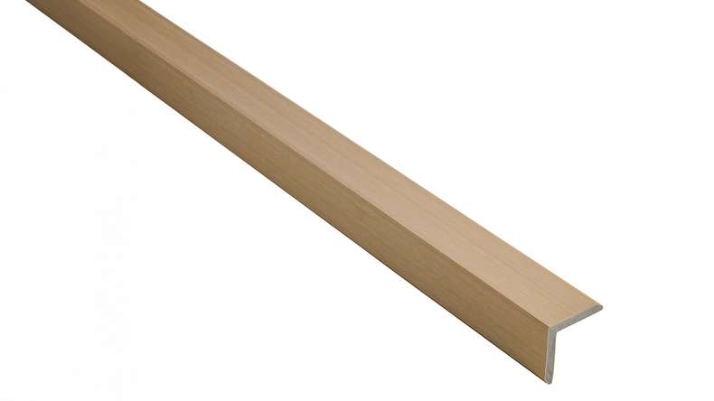 Cornière de façade planeo WPC coex, couleur sable - 2900 x 45 x 45 mm