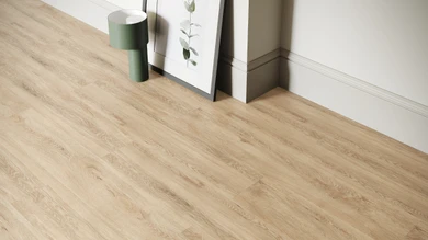 planeo rigide Sol PVC clipsable - SolutionX 2in1 Chêne clair | Isolation phonique intégrée (ECF-0057)