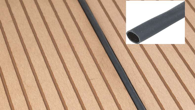 planeo Tuyau d'étanchéité pour joints 4mm pour planches de terrasse WPC - rouleau de 50m