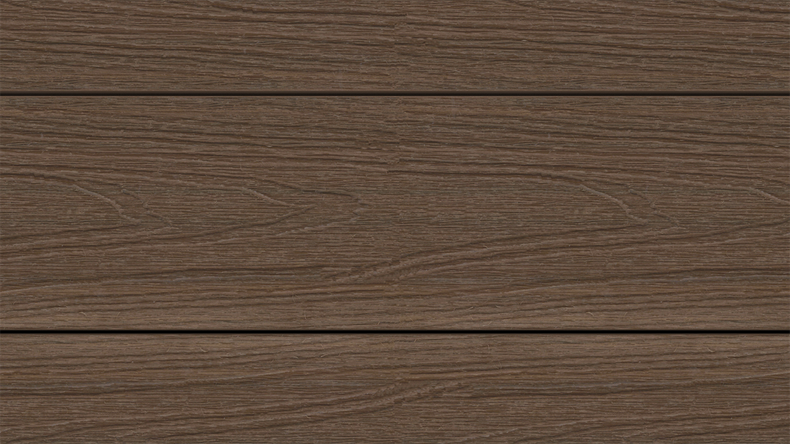 planeo UNIDeck - Lame de terrasse en WPC CoEx, couleur Ipe brun, 3 m - texturée/brossée lisse