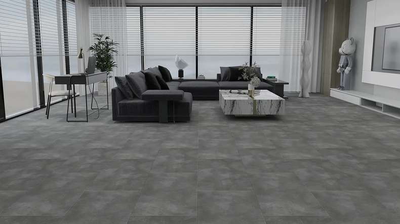 planeo Sol PVC clipsable - Rigid Gris anthracite (DF-81201)