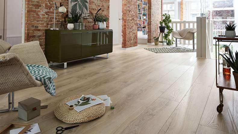 MEISTER Stratifié - MeisterDesign LL 250 Chêne château pure 6840 | gaufrage synchrone (600009-2052248-06840)