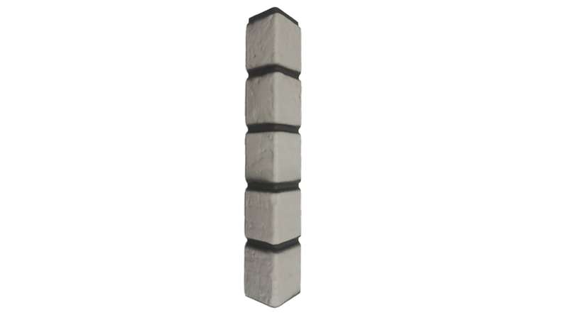 Zierer angle aspect clinker - 50 x 50 x 345 mm blanc en PRV