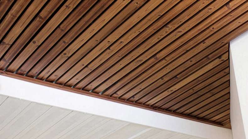 planeo Sous-construction en pin thermique pour terrasses en bois - 3900 x 65 x 42 mm