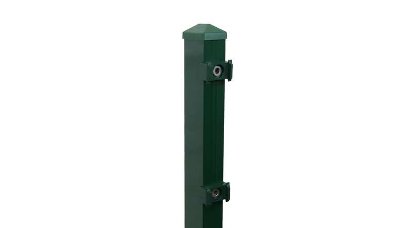 Poteau de clôture de type P vert mousse pour clôture à double maille