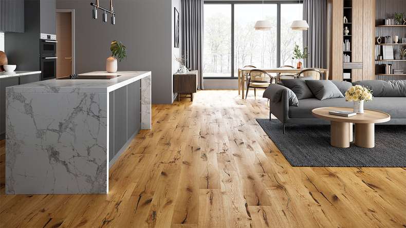 planeo Parquet - Chêne Country WILD XL 2,16m huilé naturel (MF-3450)