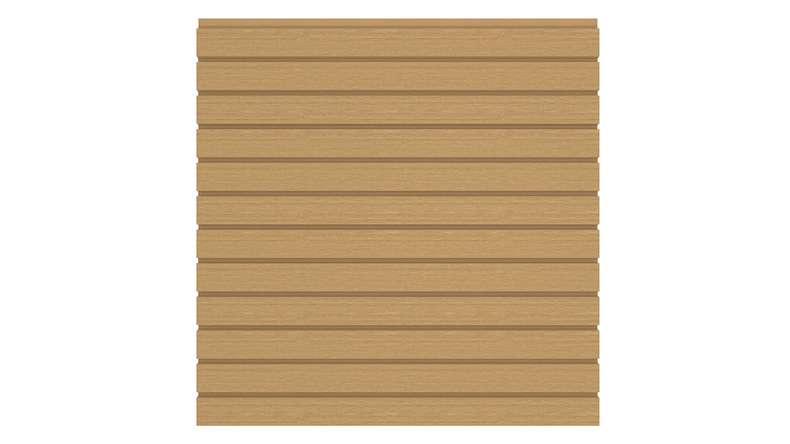 planeo LINEA - WPC CoEx Clôture à emboîter rhombique sable 176 x 183 cm